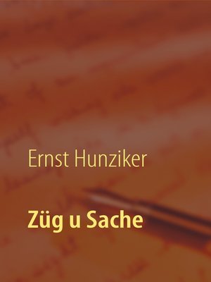 cover image of Züg u Sache